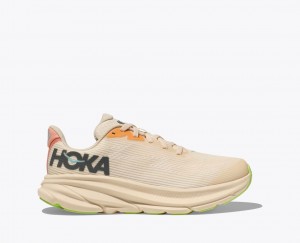 Beige HOKA Clifton 9 Kids' Running Shoes | 4796208-SK