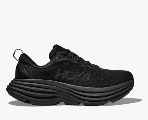 Black HOKA Bondi 8 Women's Running Shoes | 6983507-DH