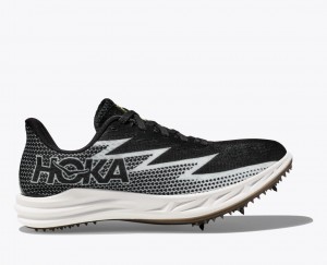 Black / White HOKA Crescendo MD Women's Track Spikes | 1574093-DX