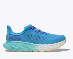 Blue HOKA Arahi 7 Women's Running Shoes | 2683049-MN