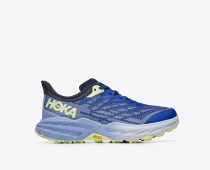 Blue / Light Blue HOKA Speedgoat 5 Women's Trail Running Shoes | 8013542-OT