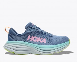 Blue / Turquoise HOKA Bondi 8 Women's Running Shoes | 8631502-WZ