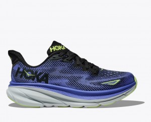 Dark Blue HOKA Clifton 9 Women's Running Shoes | 5791324-ZF