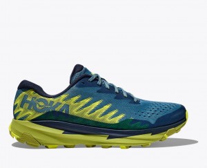 Dark Blue / Green HOKA Torrent 3 Men's Trail Running Shoes | 9316074-KJ