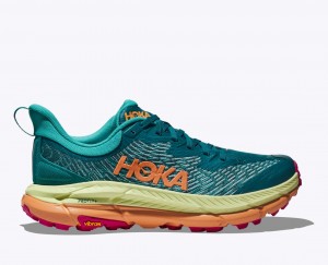 Dark Green / Green / Orange HOKA Mafate Speed 4 Men's Trail Running Shoes | 9480125-DM