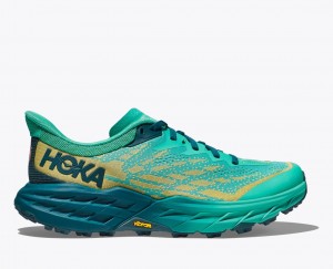 Deep Turquoise HOKA Speedgoat 5 Women's Trail Running Shoes | 5291346-ZF