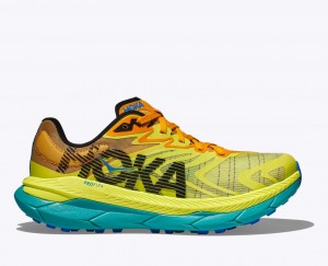 Green / Orange HOKA Tecton X 2 Men's Trail Running Shoes | 2837504-AB