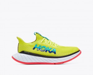 Green / Turquoise HOKA Carbon X 3 Women's Running Shoes | 4731926-NW