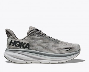 Grey HOKA Clifton 9 Men's Running Shoes | 9756248-DY