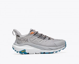 Grey HOKA Kaha 2 Low GTX Men's Hiking Shoes | 3065149-FU