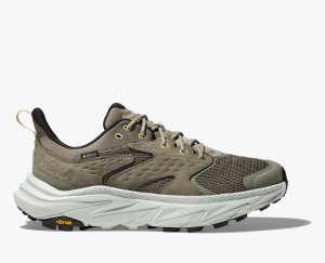 Khaki HOKA Anacapa 2 Low GTX Men's Hiking Shoes | 5237064-IJ