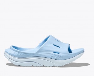 Light Blue HOKA Ora Recovery 3 Women's Slide | 7065293-NQ