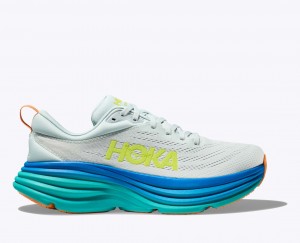 Light Blue / Blue HOKA Bondi 8 Men's Running Shoes | 6130457-XO