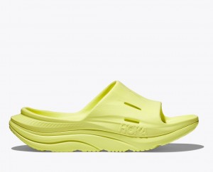 Light Green HOKA Ora Recovery 3 Women's Slide | 8253094-QU