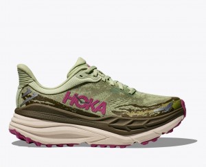 Light Green / Olive HOKA Stinson 7 Women's Trail Running Shoes | 7295803-ID