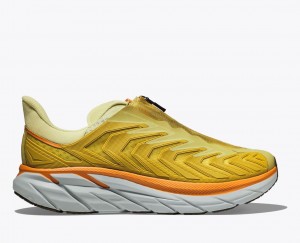 Light Green / Yellow HOKA Project Clifton Women's Sneakers | 9825361-UV