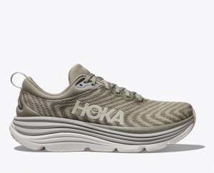 Light Khaki HOKA Gaviota 5 Men's Running Shoes | 0754389-IH