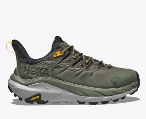 Olive HOKA Kaha 2 Low GTX Men's Hiking Shoes | 5901467-KM