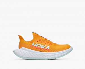 Orange / Coral HOKA Carbon X 3 Women's Running Shoes | 0461857-DL