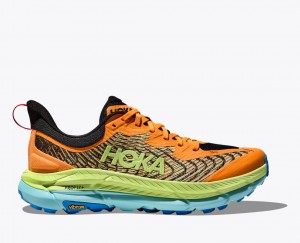 Orange / Green HOKA Mafate Speed 4 Men's Trail Running Shoes | 3974106-YA