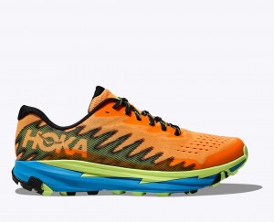 Orange / Green HOKA Torrent 3 Men's Trail Running Shoes | 7261450-TD