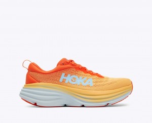 Orange / Red HOKA Bondi 8 Men's Running Shoes | 0196457-GT