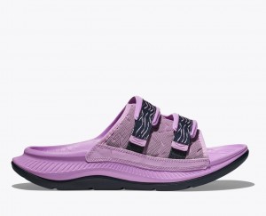 Pink HOKA Ora Luxe Men's Slide | 3901865-KN