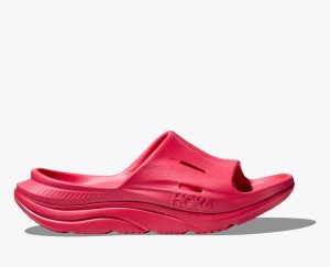 Red HOKA Ora Recovery 3 Women's Slide | 7860139-ID