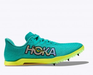 Turquoise HOKA Cielo X 2 MD Women's Track Spikes | 4879601-QB