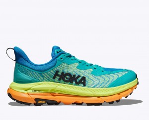 Turquoise / Geen HOKA Mafate Speed 4 Women's Trail Running Shoes | 9862301-XK