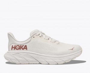 White HOKA Arahi 7 Women's Running Shoes | 8509274-RI