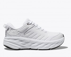 White HOKA Bondi SR Women's Running Shoes | 9238705-VZ