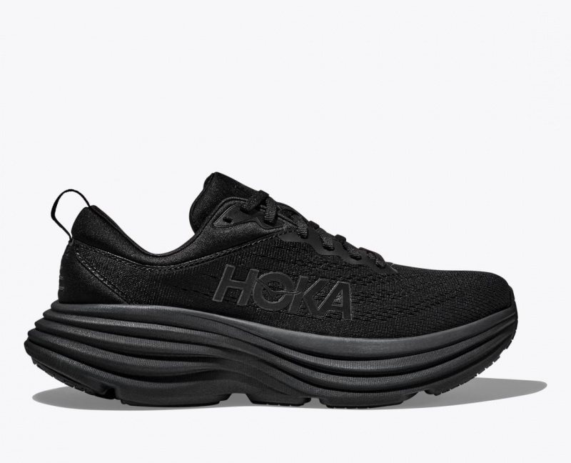 Black HOKA Bondi 8 Women\'s Running Shoes | 6983507-DH