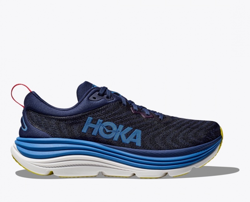 Black / Navy HOKA Gaviota 5 Men\'s Running Shoes | 5428307-NC