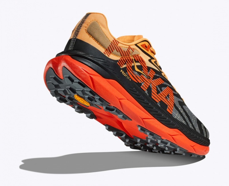 Black / Orange / Red HOKA Tecton X 2 Men's Trail Running Shoes | 7491682-LU