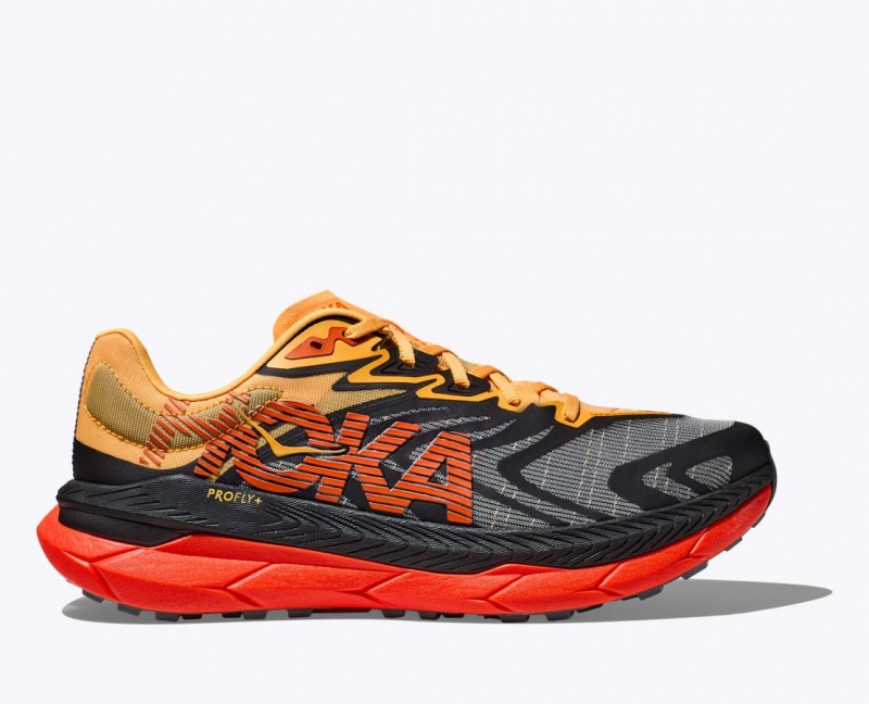 Black / Orange / Red HOKA Tecton X 2 Men\'s Trail Running Shoes | 7491682-LU