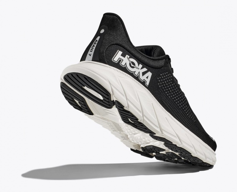 Black / White HOKA Arahi 7 Women's Running Shoes | 9176042-XQ