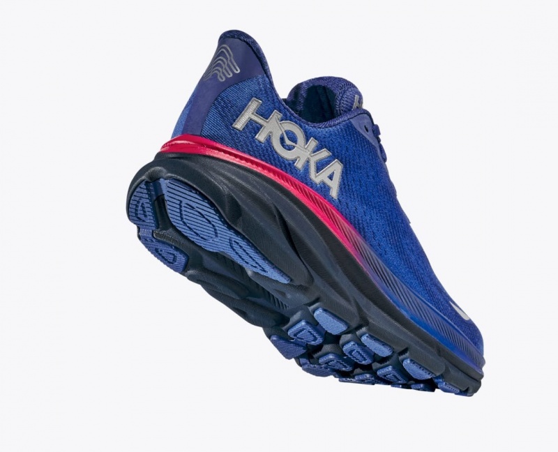 Blue HOKA Clifton 9 GTX Women's Running Shoes | 6018345-YQ