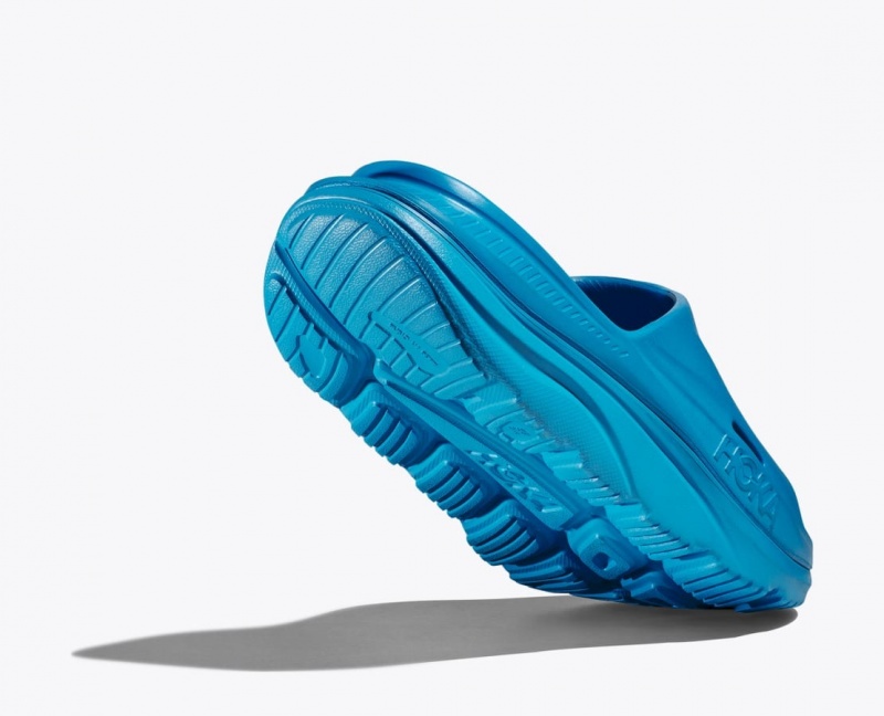 Blue HOKA Ora Recovery 3 Women's Slide | 3817560-RO