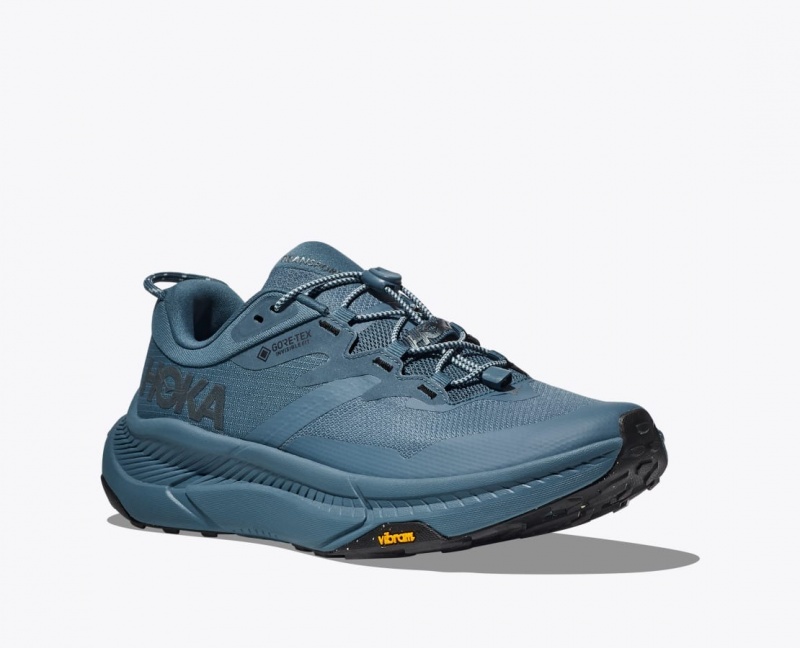 Dark Blue HOKA Transport GTX Men's Walking Shoes | 5076143-SL