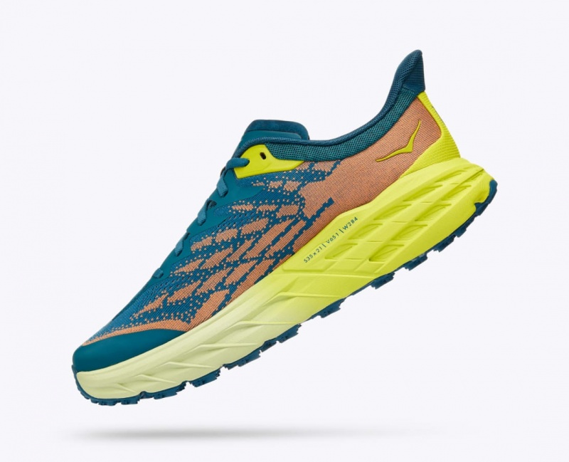 Dark Green / Orange HOKA Speedgoat 5 Men's Trail Running Shoes | 3714985-MB