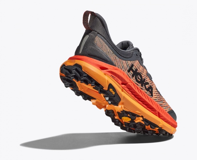 Dark Grey / Orange HOKA Mafate Speed 4 Men's Trail Running Shoes | 3820976-HV