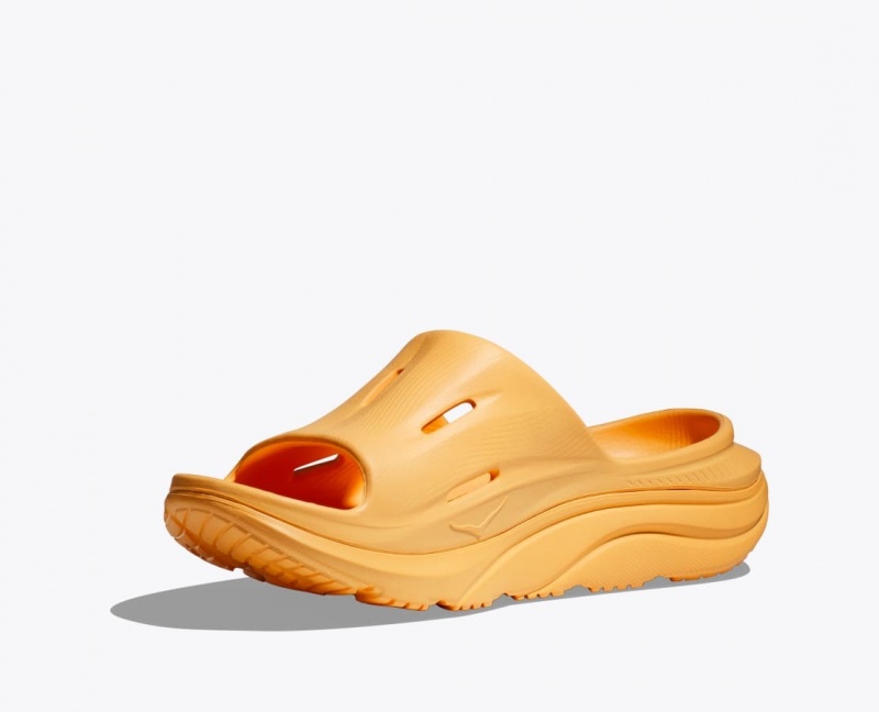 Dark Orange HOKA Ora Recovery 3 Men's Slide | 1352706-TL