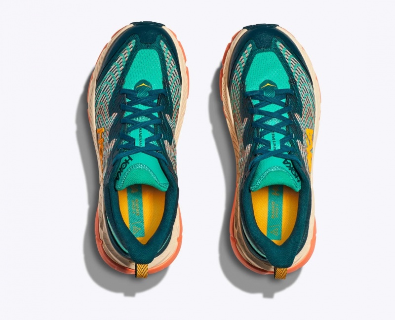 Dark Turquoise / Orange HOKA Mafate Speed 4 Women's Trail Running Shoes | 3524906-SX