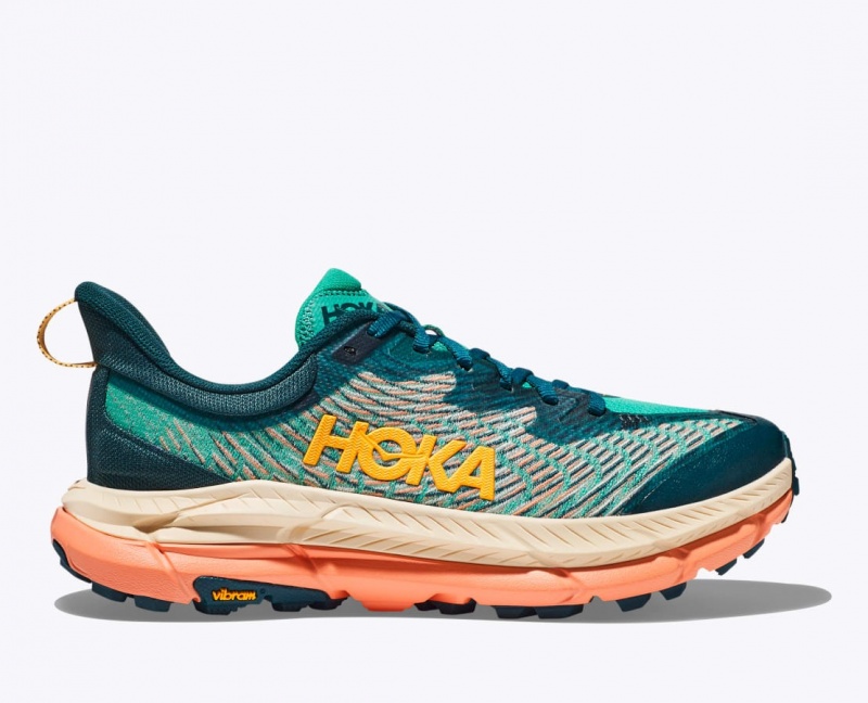 Dark Turquoise / Orange HOKA Mafate Speed 4 Women\'s Trail Running Shoes | 3524906-SX