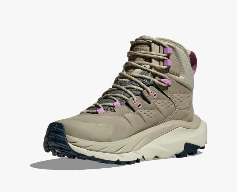 Light Olive HOKA Kaha 2 GTX Women's Hiking Boots | 6201735-BZ