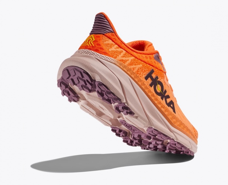 Orange HOKA Challenger 7 Women's Trail Running Shoes | 7986253-PE