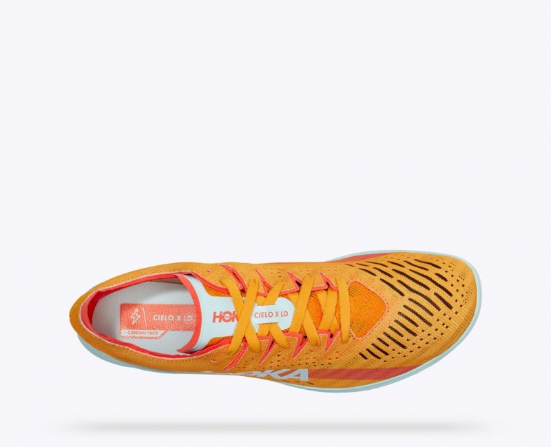 Orange HOKA Cielo X LD Women's Track Spikes | 9573041-WP