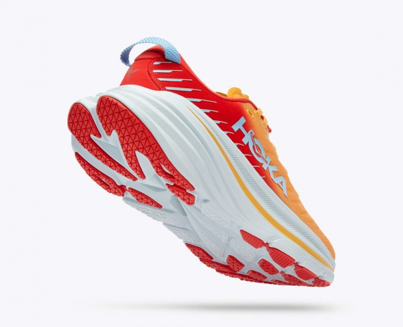 Orange / Red HOKA Bondi X Men's Running Shoes | 7509821-VU