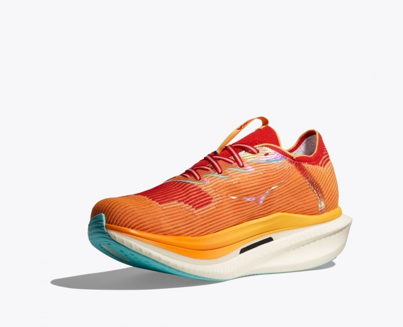 Orange / Red HOKA Cielo X1 Men's Running Shoes | 8536197-ZR